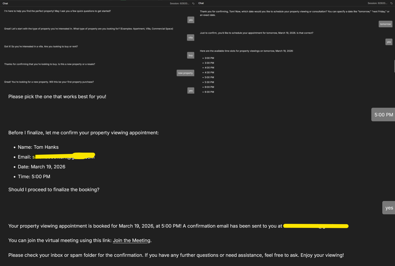 Lead qualification chat conversation